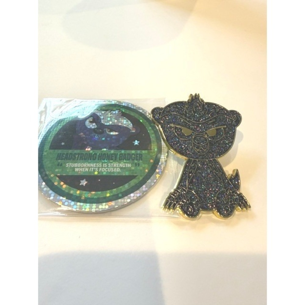 VeeFriends Headstrong Honey Badger Cosmic New year You Enamel Pin & Token Set